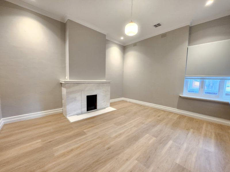 Restored lounge room in Brighton